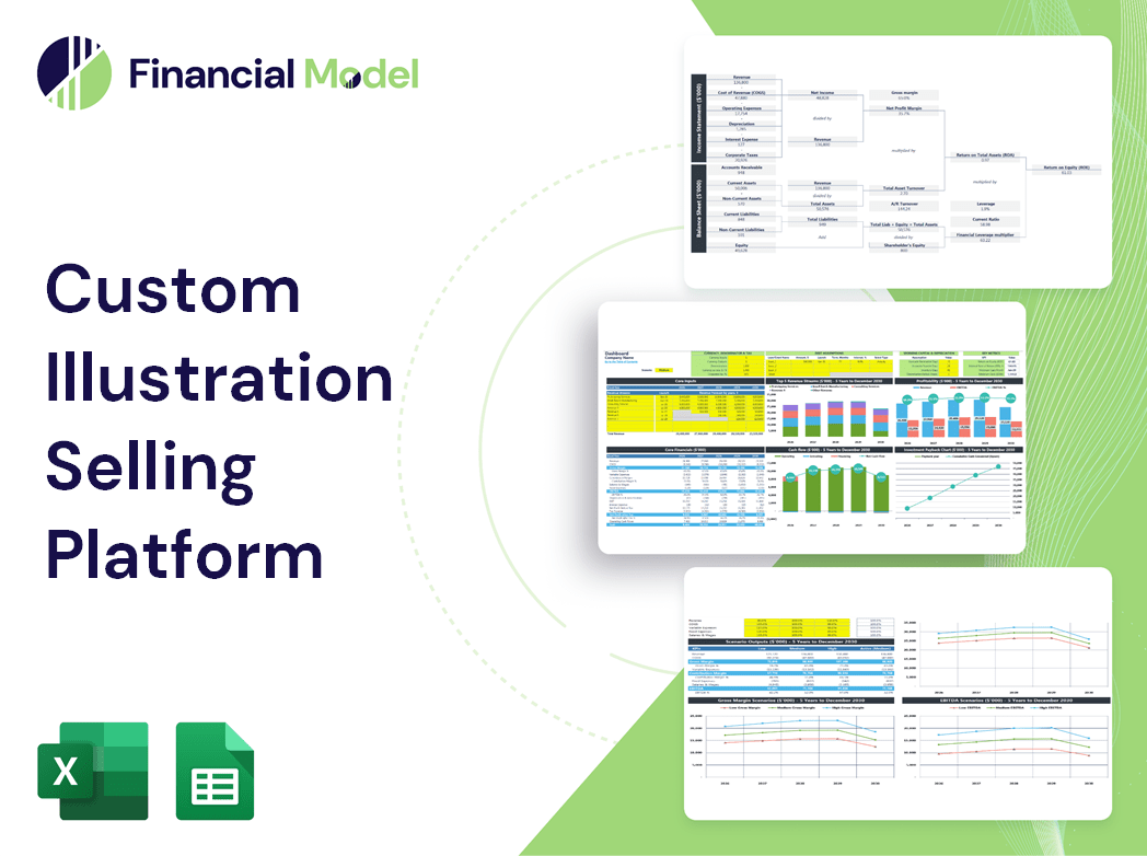 Custom Illustration Selling Platform Financial Model