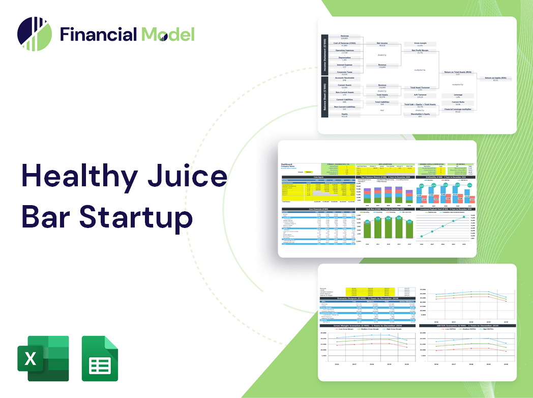Healthy Juice Bar Startup Financial Model