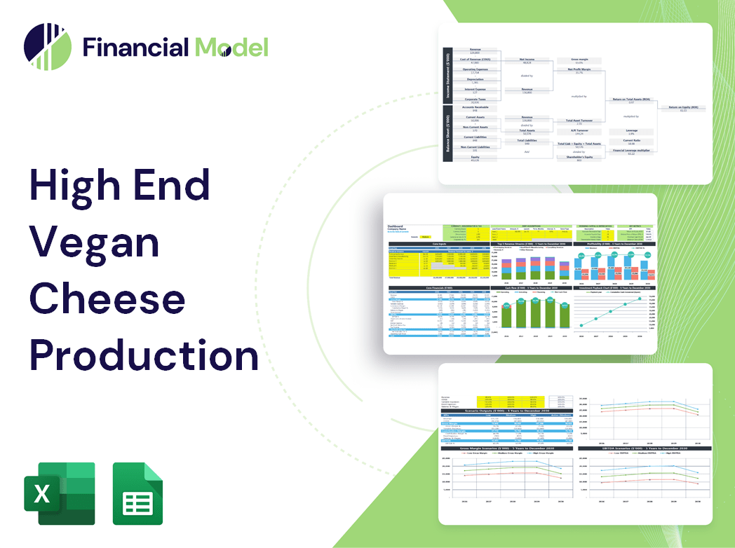 High End Vegan Cheese Production Financial Model