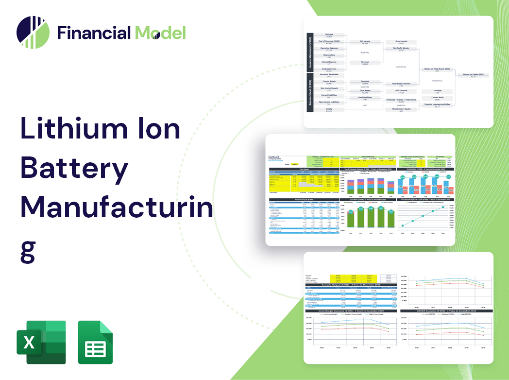 Lithium Ion Battery Manufacturing Financial Model