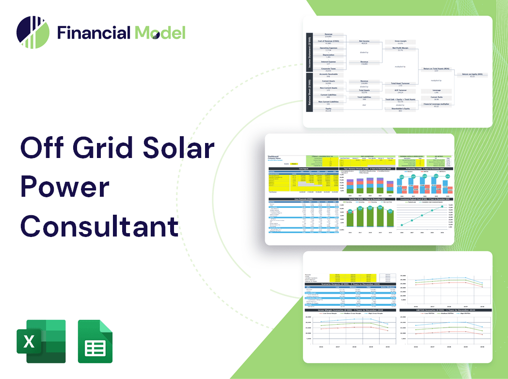Off Grid Solar Power Consultant Financial Model