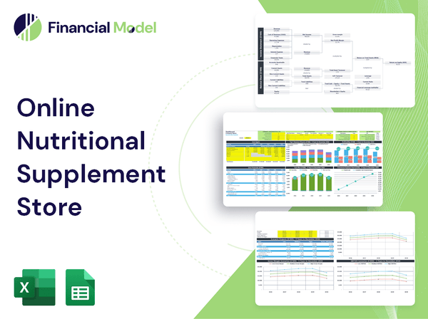 Online Nutritional Supplement Store Financial Model