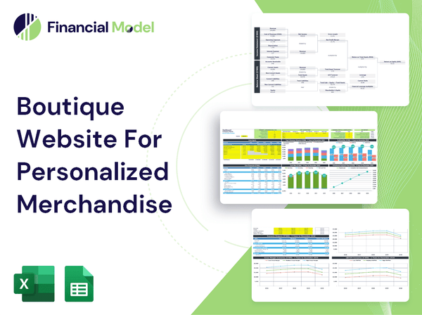 Boutique Website For Personalized Merchandise Financial Model