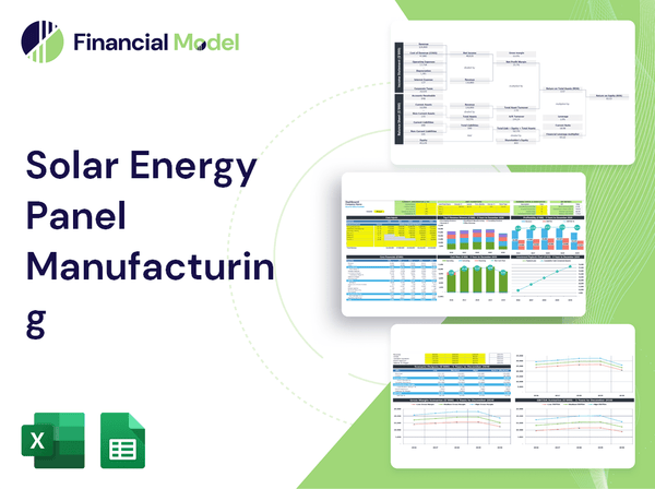 Solar Energy Panel Manufacturing Financial Model