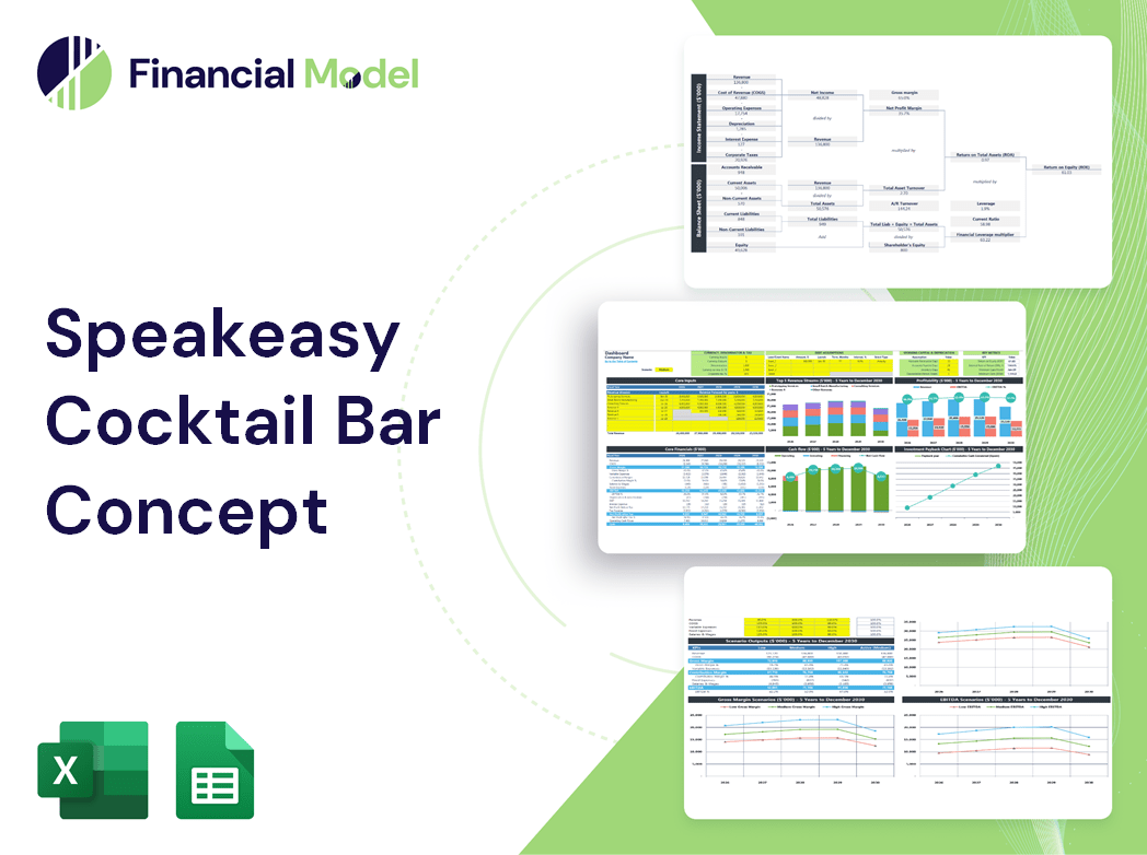 Speakeasy Cocktail Bar Concept Financial Model